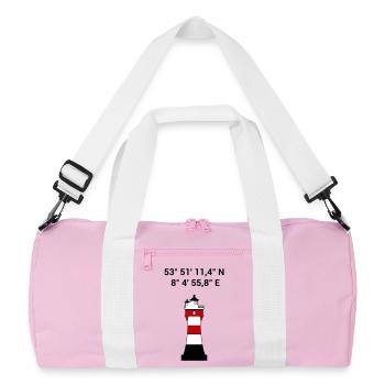 Phare de Red Sand - Voile - Skipper - Maritime - Sac de sport recyclé - rose/blanc - Devant