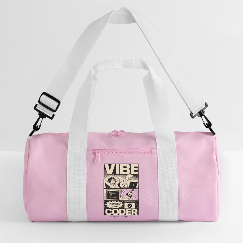 Vibe Coder Programmeur Humour Sac de sport recyclé