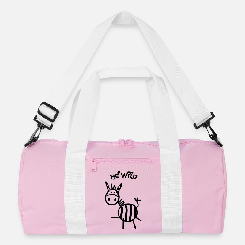 Be Wild Zebra Recycelte Duffel Bag