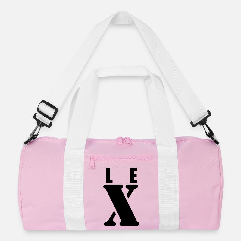 Lex – First Name Design | Minimal Typography Recycelte Duffel Bag