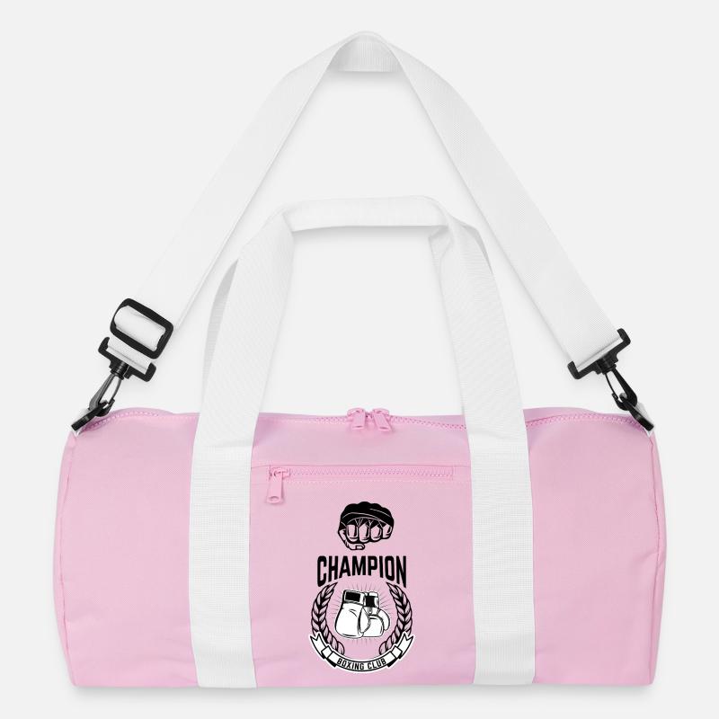 Boxmeister - Recycelte Duffel Bag - Rosa/Weiß