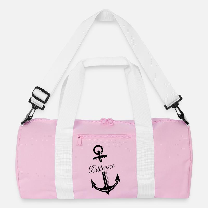 Hiddensee - Recycelte Duffel Bag - Rosa/Weiß