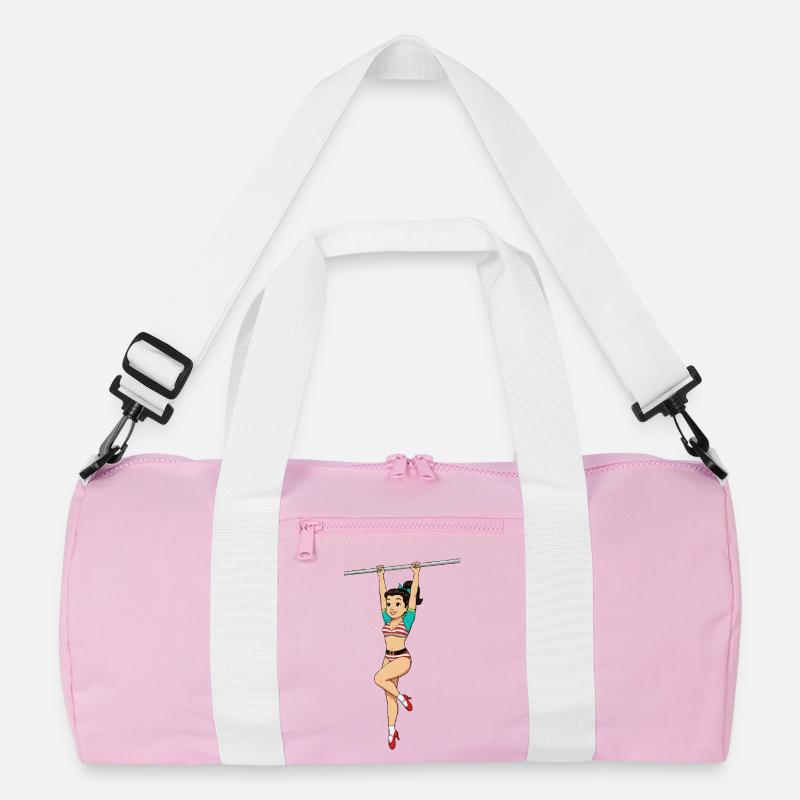 Mädchen auf der Stange Recycelte Duffel Bag