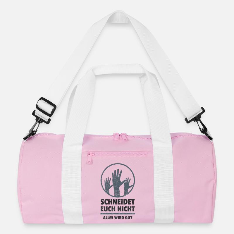 logo schneidet euch nicht Recycelte Duffel Bag