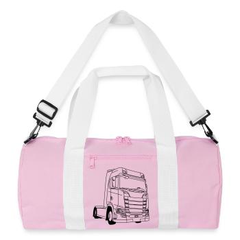 LKW Truck - Sac de sport recyclé - rose/blanc - Devant
