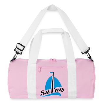 bateau à voile - Sac de sport recyclé - rose/blanc - Devant