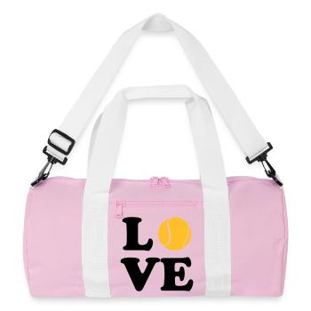 Love Tennis - Sac de sport recyclé - rose/blanc - Devant