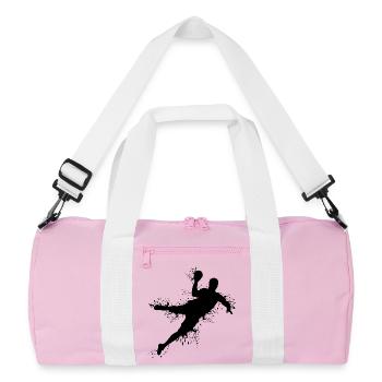 Joueur de handball Explosion de handball Lancer d’équipe Lanceur - Sac de sport recyclé - rose/blanc - Devant
