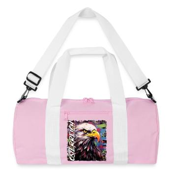 Austria Design with Eagle for Austrians - Recycled Duffel Bag - pink/white - Front