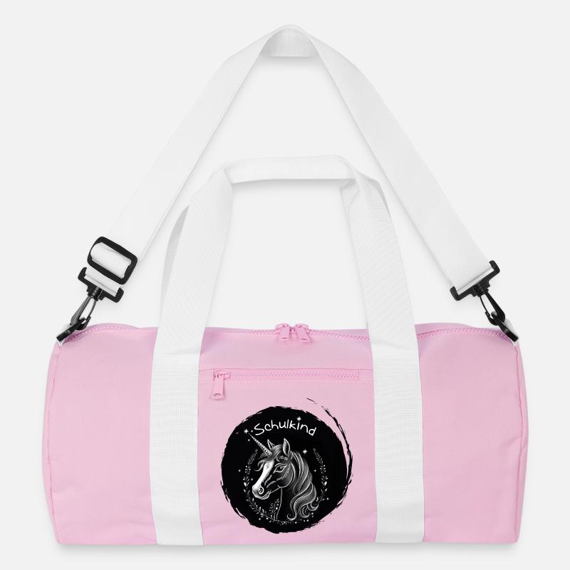 Schulkind - Einhorn mit Sternchen - Kreide Tafel Recycelte Duffel Bag