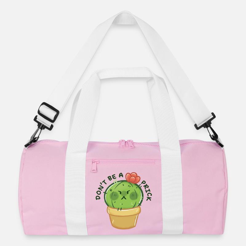 Grumpy Cactus with Message Recycled Duffel Bag