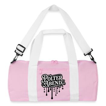 Polter Abend Polterhochzeit - Recycelte Duffel Bag - Rosa/Weiß - Vorne