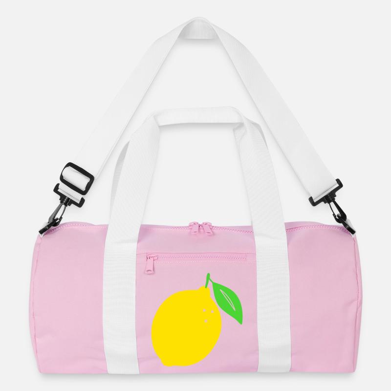 Lemon Flat Print Design Recycled Duffel Bag