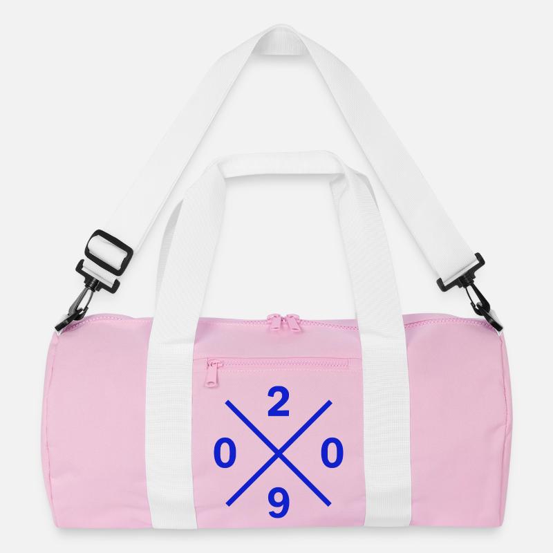 Vorwahl 0209 Gelsenkirchen Ruhrpott Merch - Recycelte Duffel Bag - Rosa/Weiß