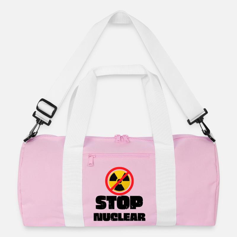 Stop Nuclear   Recycelte Duffel Bag
