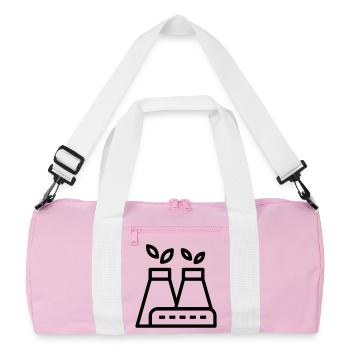 usine écologique - Sac de sport recyclé - rose/blanc - Devant