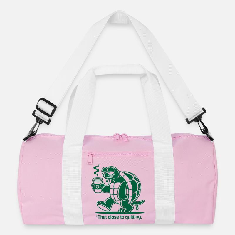 Große Erschöpfung - Recycelte Duffel Bag - Rosa/Weiß