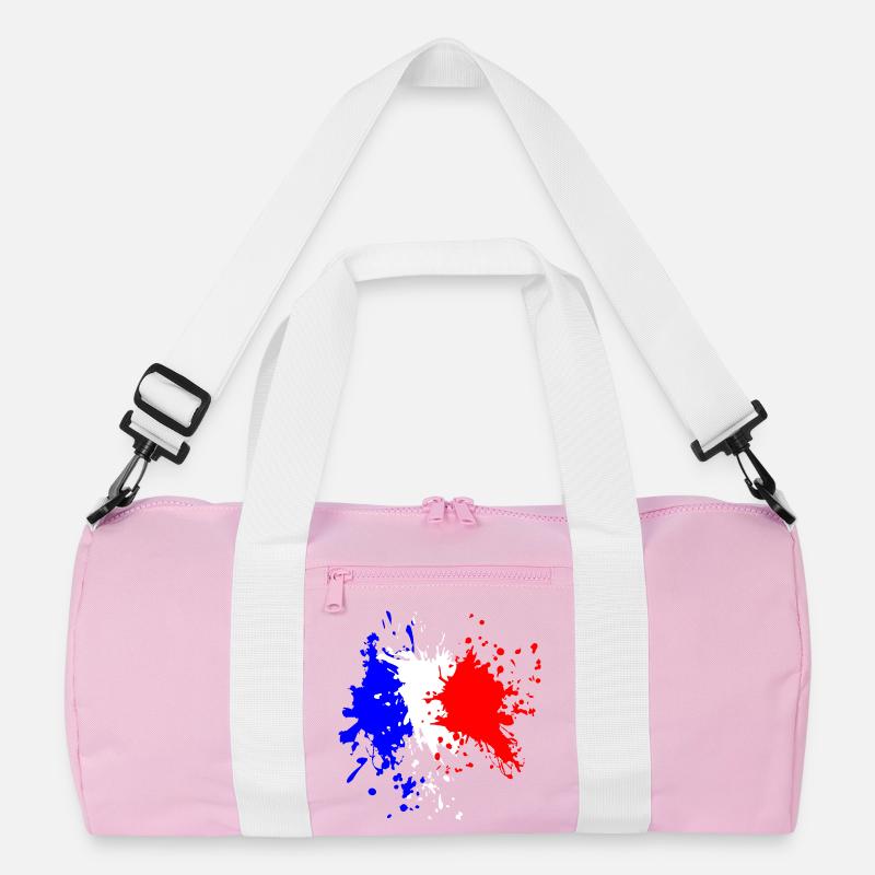 Frankreich Flagge Splash Recycelte Duffel Bag