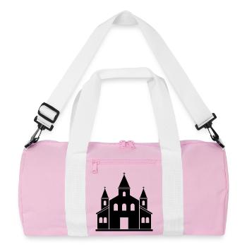 church - Recycled Duffel Bag - pink/white - Front