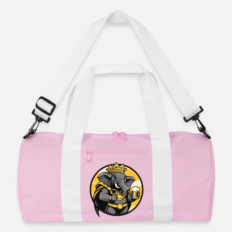 Elephant Beer Funny Recycled Duffel Bag
