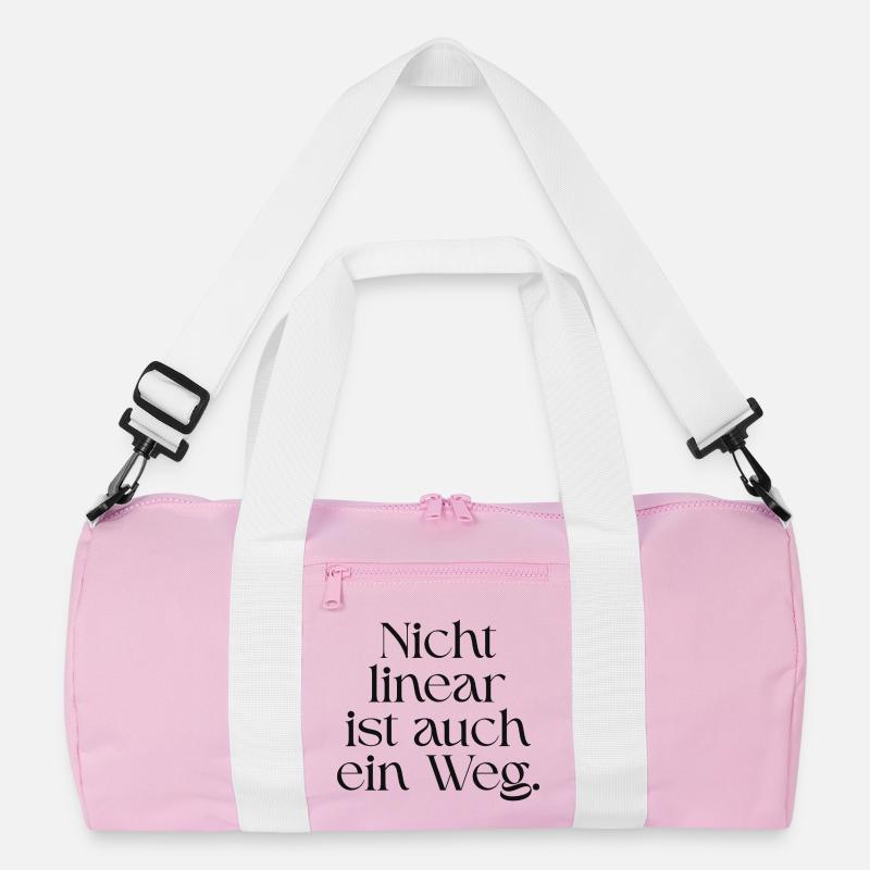Nicht linear ist auch ein Weg, Neurodivergent Recycelte Duffel Bag