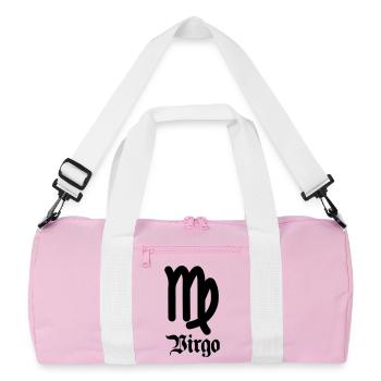 Signe du zodiaque Vierge - Sac de sport recyclé - rose/blanc - Devant