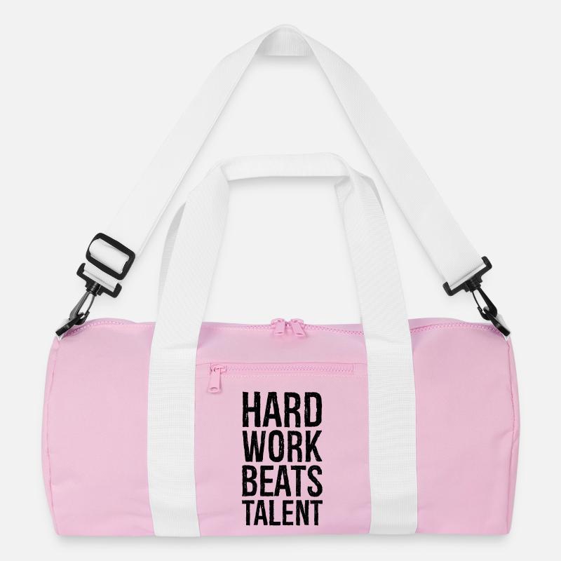 hard work beats talent Recycelte Duffel Bag