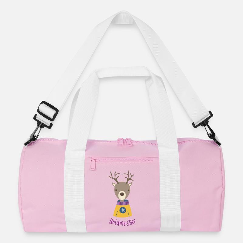 Hirsch Wald Jäger Quotes coole Sprüche Wild Kinder Recycelte Duffel Bag