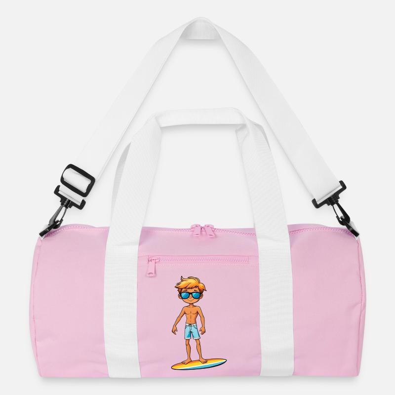 Cooler junger Surfer Dude Boy Recycelte Duffel Bag