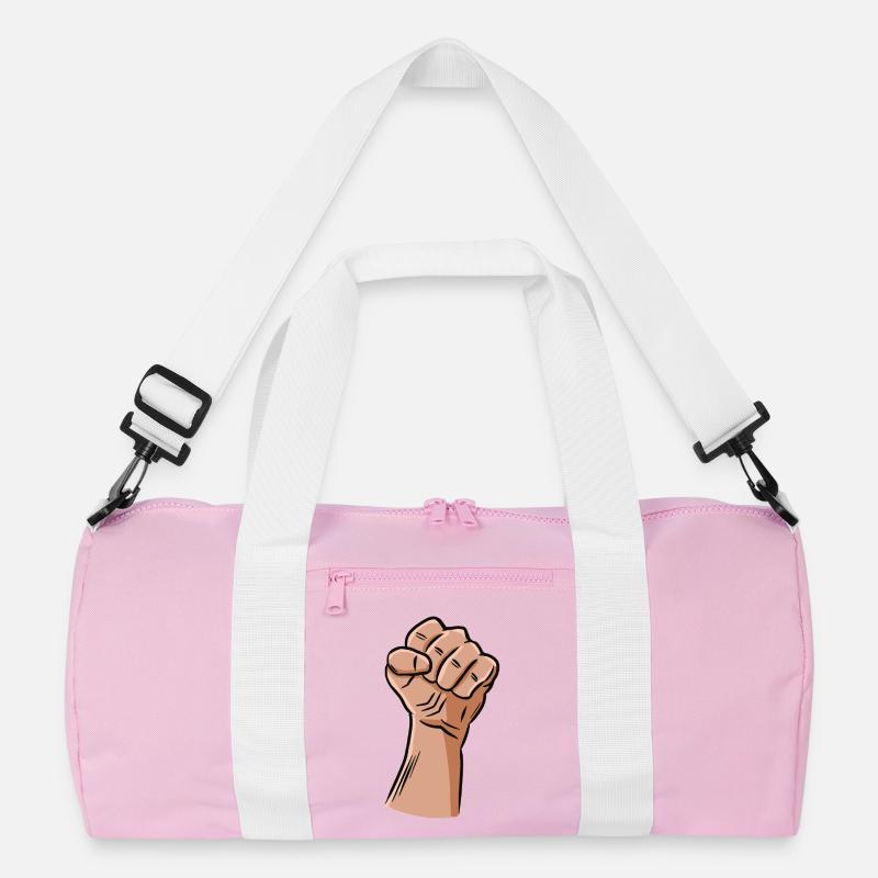 Faust / erhobene Faust / Revolution / Defiance Recycelte Duffel Bag