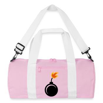 Bombe - Sac de sport recyclé - rose/blanc - Devant