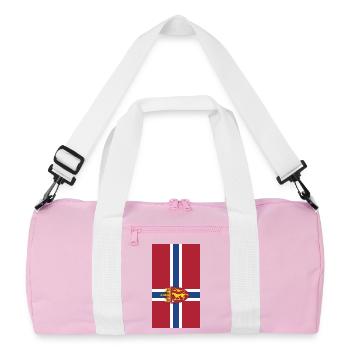 Cas de téléphone de drapeau de Norvège - Sac de sport recyclé - rose/blanc - Devant
