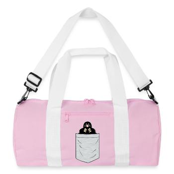 Mole Breast Pocket - Recycled Duffel Bag - pink/white - Front