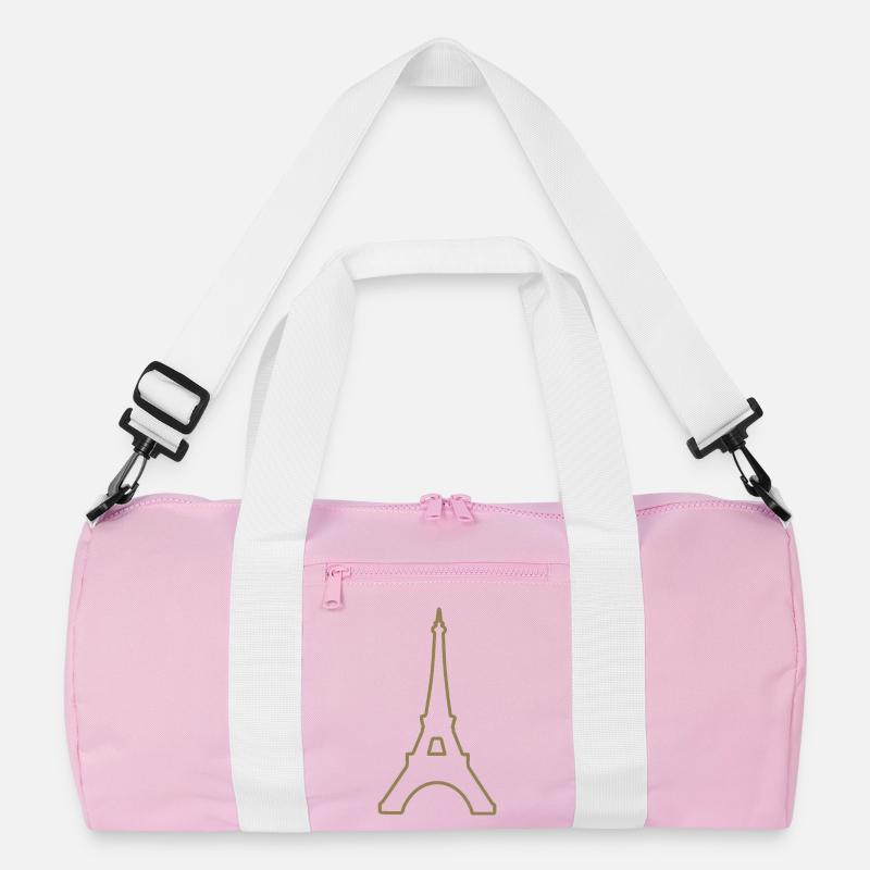 Eiffel Tower Paris minimalist landmark Recycled Duffel Bag