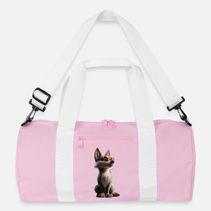 Wolf Liebe Wölfe Wolfsrudel Wolfshund Wilder Wolf Recycelte Duffel Bag