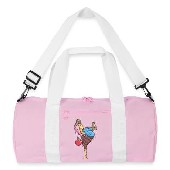 Breakdance Eiscreme Tanz Breakdancer Breakdancing - Recycled Duffel Bag - pink/white - Front