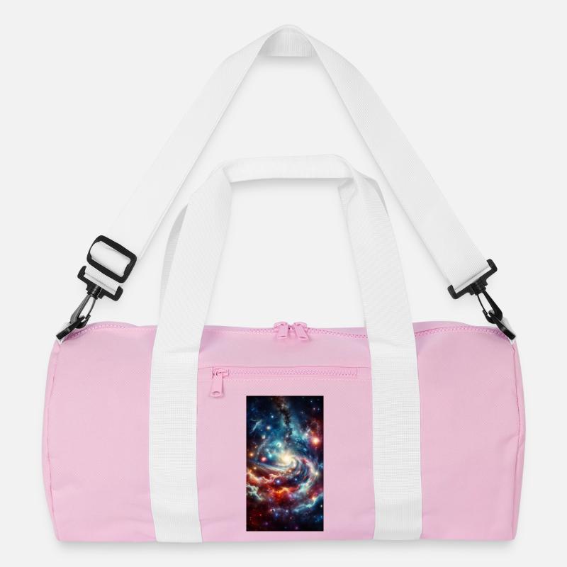 Kosmische Spirale: Sternennebel Recycelte Duffel Bag