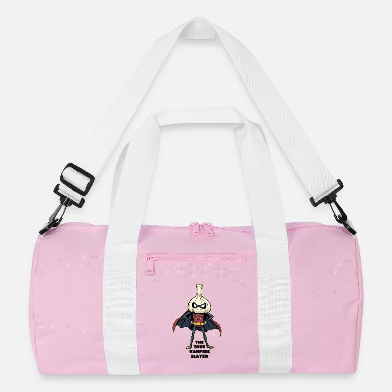 Der wahre Vampirjäger Knoblauchheld Recycelte Duffel Bag