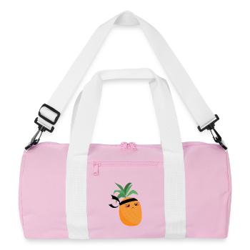Ninja Pineapple - Fruity Warrior - Recycled Duffel Bag - pink/white - Front