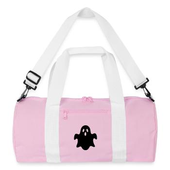 Motif fantôme effrayant pour Halloween - Sac de sport recyclé - rose/blanc - Devant
