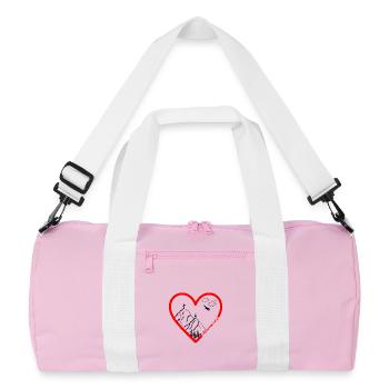Romantisme alpin - Sac de sport recyclé - rose/blanc - Devant