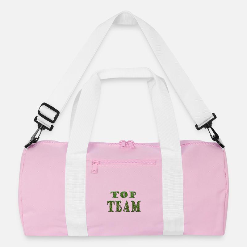 Top Team Grünes Mustertextur Recycelte Duffel Bag