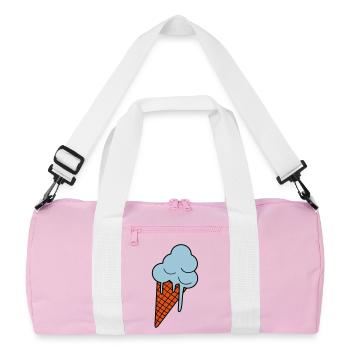 Schmelzendes Eis - Recycled Duffel Bag - pink/white - Front