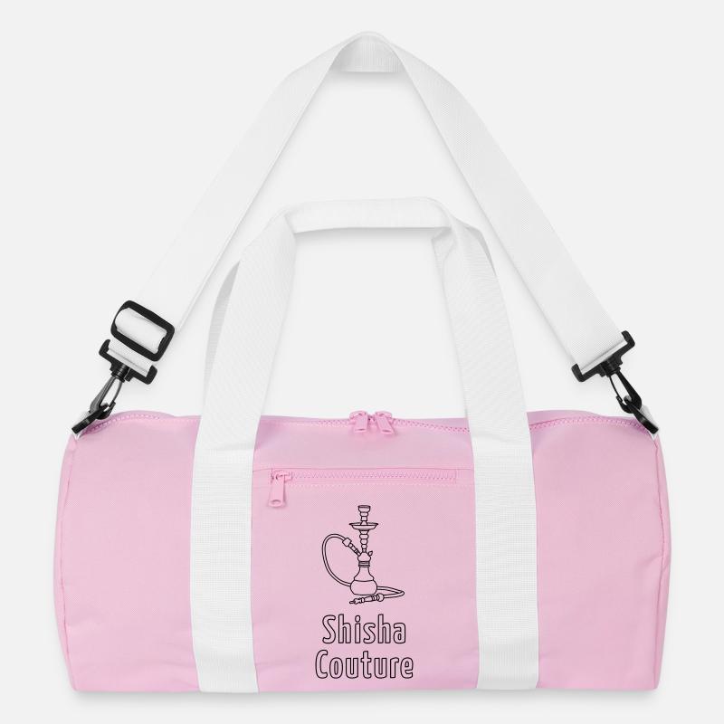 Shisha Couture - Recycelte Duffel Bag - Rosa/Weiß