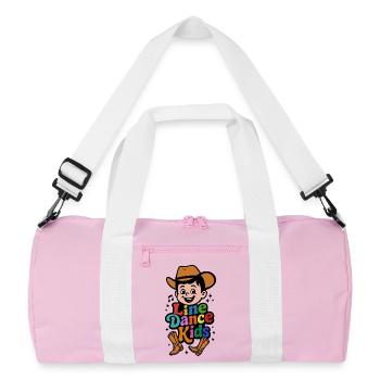 Line Dance Kids - Colorful Cowboys - Gift - Recycled Duffel Bag - pink/white - Front