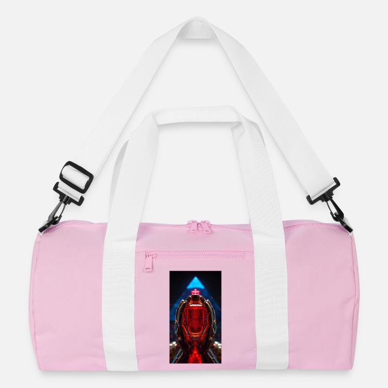 Red Crystal Robo Hands Recycled Duffel Bag