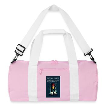 Politique des feux de circulation : bon travail du gouvernement - Sac de sport recyclé - rose/blanc - Devant