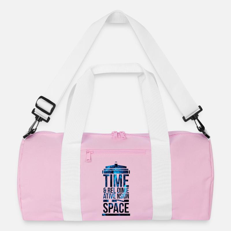 TARDIS - Recycelte Duffel Bag - Rosa/Weiß