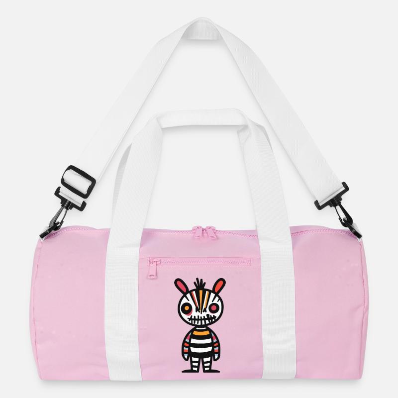 Zebra Halloween Comic Lustig Recycelte Duffel Bag