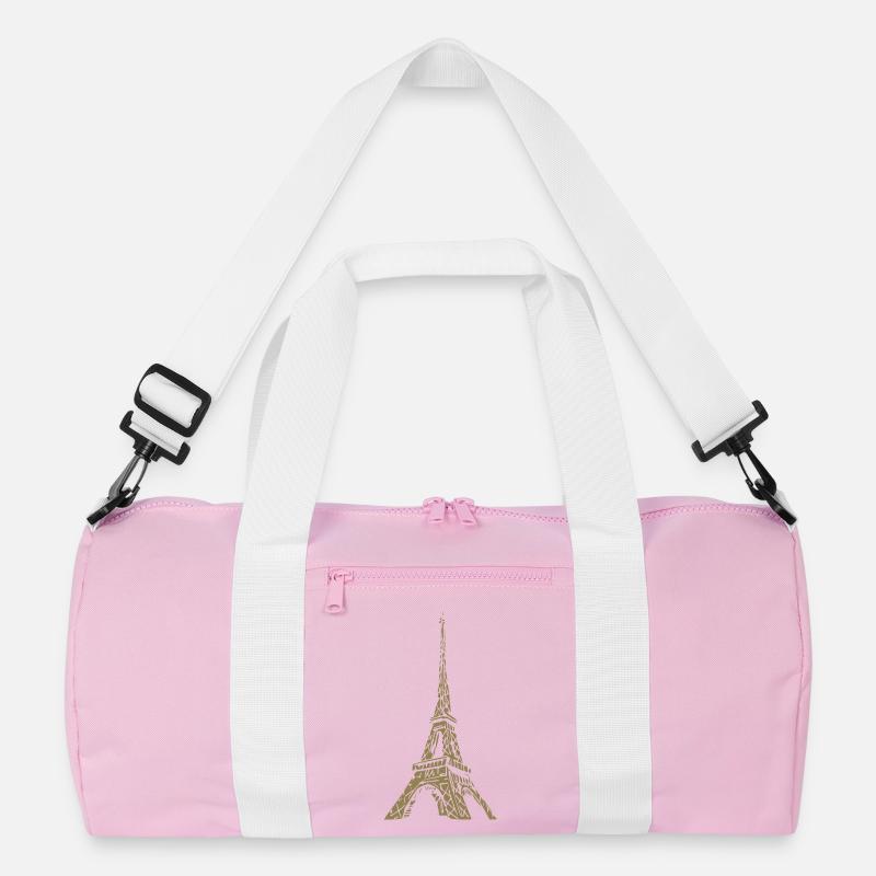 Tour Eiffel Paris monument minimaliste Sac de sport recyclé